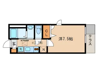 ブリリアント市ヶ谷【1階】の間取り