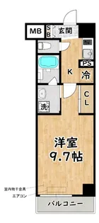 グランツコート御幣島【1階】の間取り