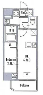 GRAN PASEO蒲田III【9階】の間取り