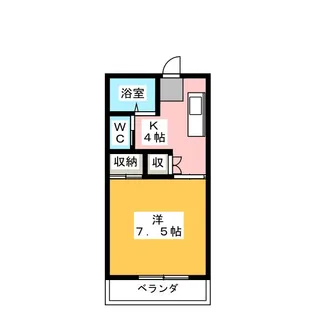 サニーハイツあん A【2階】の間取り