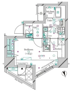 ガリシア大塚駅前【10階】の間取り