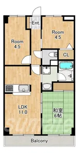 ファーストシティ大宮【4階】の間取り