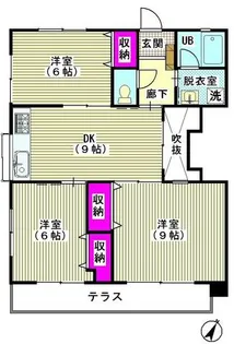 サン・クレスト【1階】の間取り