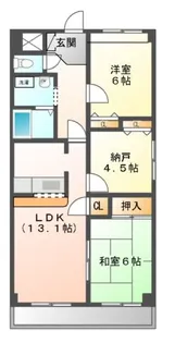 メゾンドール南千里【7階】の間取り