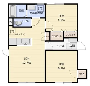 パレスコート【2階】の間取り