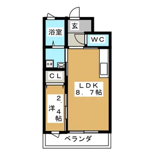 Soleil Shimoyama【1階】の間取り