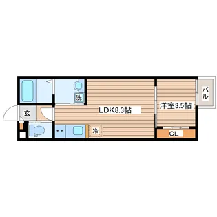 マイティ松が丘【2階】の間取り