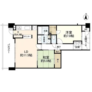 セ・パルレ中央林間参番館【2階】の間取り