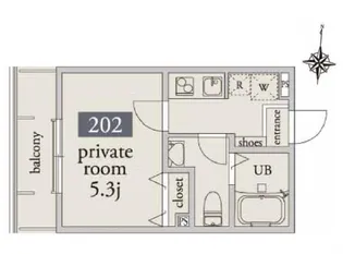 アーベインテラス氷川台【2階】の間取り