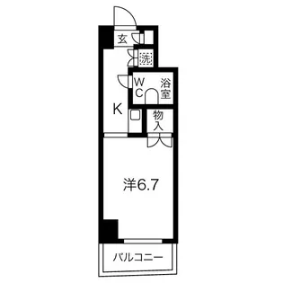 東急ドエルアルス大町【5階】の間取り