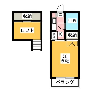リバティ中之郷【1階】の間取り
