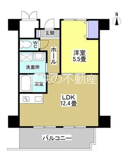 ザ・レジデンス元魚【7階】の間取り