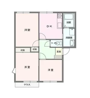 ラフォーレ羽生東A棟【1階】の間取り