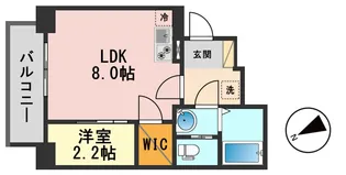 プロスタイルウェルス新小岩【9階】の間取り