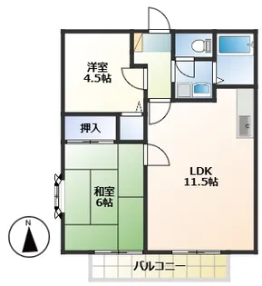 ヴィレッジサイトー【2階】の間取り