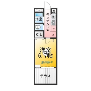ジュネス横地【1階】の間取り