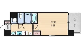 プレサンス難波元町【2階】の間取り