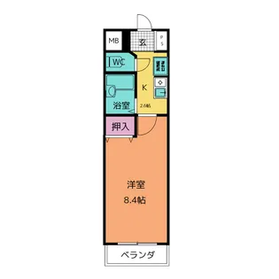 ワンライフ原【3階】の間取り