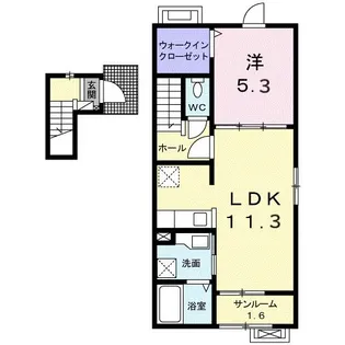 グランフィールズ 花園【2階】の間取り