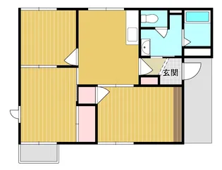 カズハイツA棟【1階】の間取り