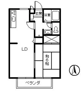 サンライフウィスタリア【2階】の間取り