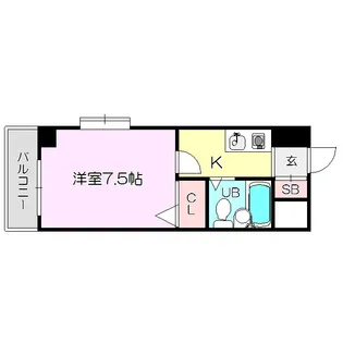 ノルデンハイム豊新【2階】の間取り