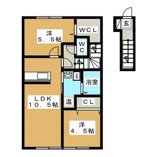 グランディールII【2階】の間取り