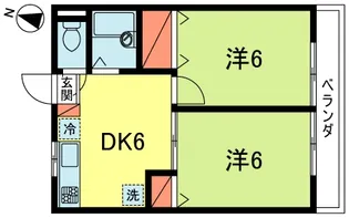 コダマハイツ【2階】の間取り