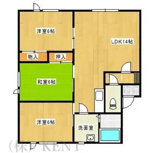 土橋アパート【2階】の間取り