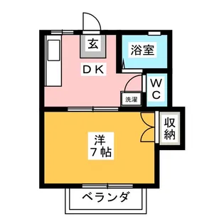 マイコーポ錦【1階】の間取り
