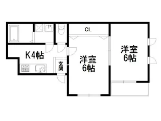 リール苗町【4階】の間取り