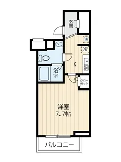 SQUARE CITY KITAMAGOME【4階】の間取り