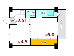 ビレッジハウス畑賀【3階】の間取り