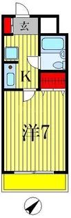 松戸ハイツ第二【1階】の間取り