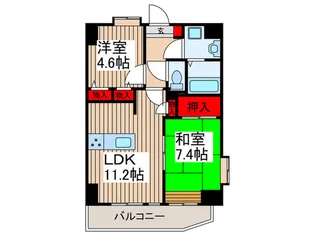 フォーエレメンツ竹ノ塚【2階】の間取り