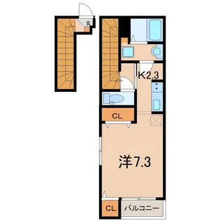 スカイヒルズC【2階】の間取り