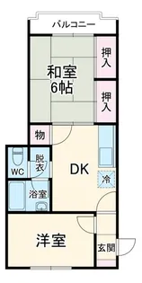 信和マンション【1階】の間取り