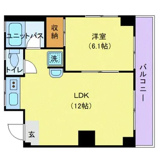 金徳マンション【1階】の間取り