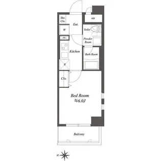 カリーノ西国分寺【3階】の間取り