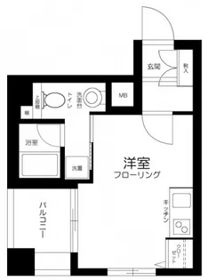 シンシティー両国弐番館【2階】の間取り