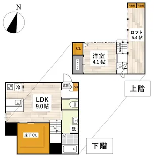 ADC光の森パピーズII【1階】の間取り