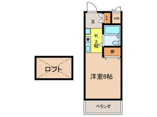 プレアール天神【2階】の間取り
