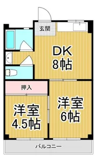 NDYハイツ甲子園【3階】の間取り