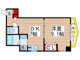 マリンパレス新田町【3階】の間取り