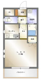 IDEALVIDA芳川【2階】の間取り