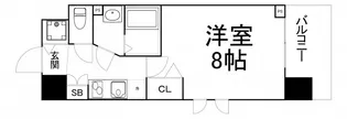 スワンズシティ谷町モデルノ【10階】の間取り