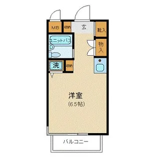 ペガサスマンション白楽【6階】の間取り