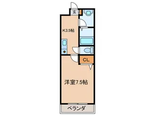 グロ-リ-11【1階】の間取り
