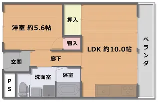 【こと×こと】山科市営住宅 2棟【5階】の間取り