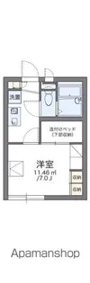 レオパレスMUTSUMI【2階】の間取り